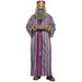 Adult Purple Wise Man Costume with Belt and Hat