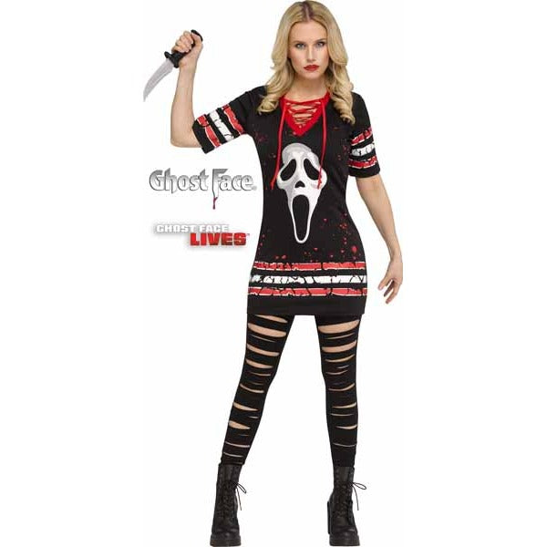 Ghost Face Adult Dress Costume, X-Large (14-16)
