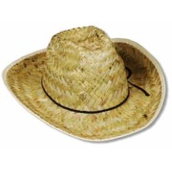 High-Crown Western Hat with Shoelace Band