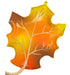 34" Satin Infused Fall Leaf SuperShape Foil Balloon (3/Pk)