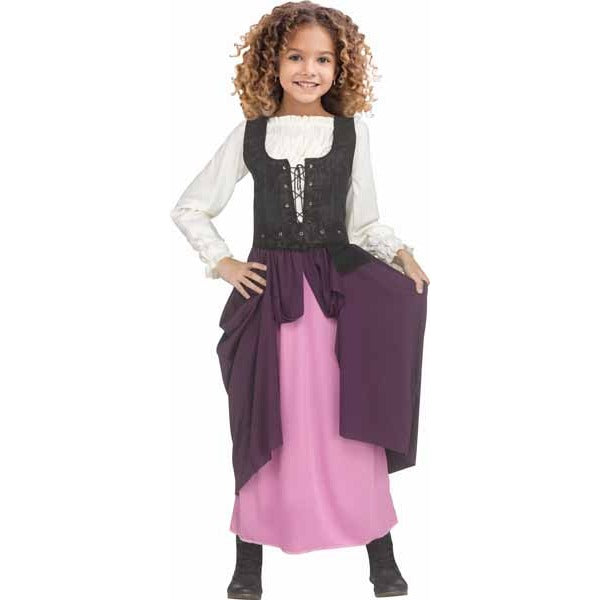 Renaissance Maiden Child Costume, Size 4/6