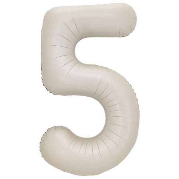 Decochamp 34" Latte Number 5 Balloon