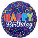 Happy Birthday Party 18-Inch Round Foil Balloon