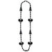 "36" Black Cheerleading Beads With Megaphone Charm"