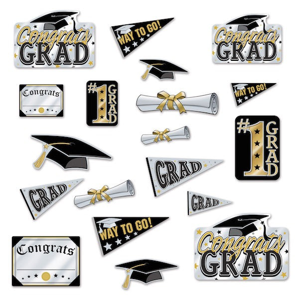 Graduation Cutouts, 20 Count