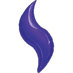 28-Inch Purple Curve Foil Balloon