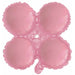 25-Inch Pastel Pink Quad Arch Foil Balloon
