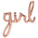 37" Script Pkd Girl Rose Gold.