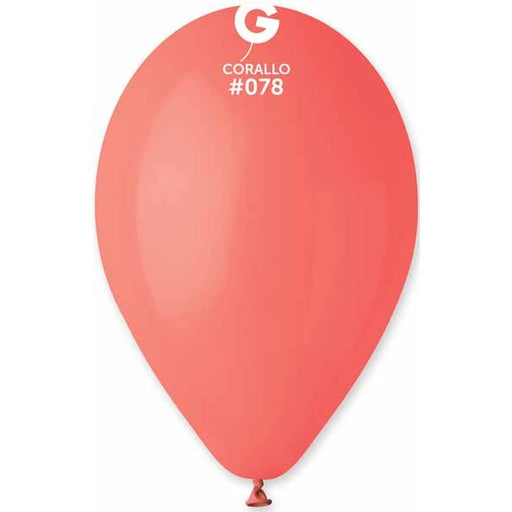 Gemar 12 Inch Coral #078 Latex Balloons, 50 Count
