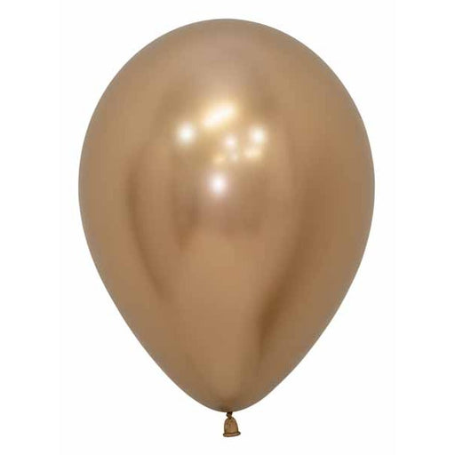 Sempertex 11-Inch Reflex Gold Latex Balloons, 50 Count