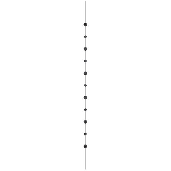 Jet Black Balloon Fun Strings, 6 ft