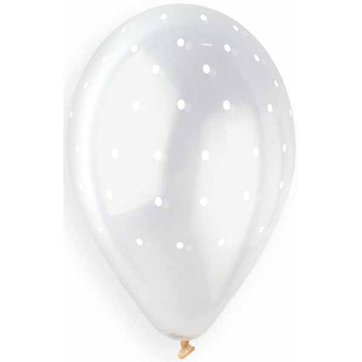 GEMAR 13" CHIC DOTS CLEAR 50/BAG