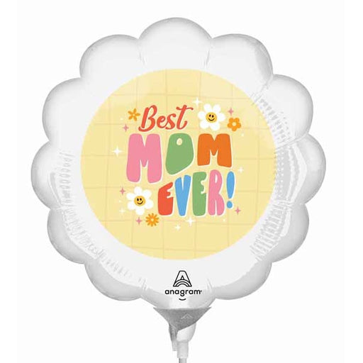 Retro Best Mom Ever! Mini Shape Foil Balloon