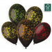 Gemar 13" Black Marble Latex Balloons, 50 Count