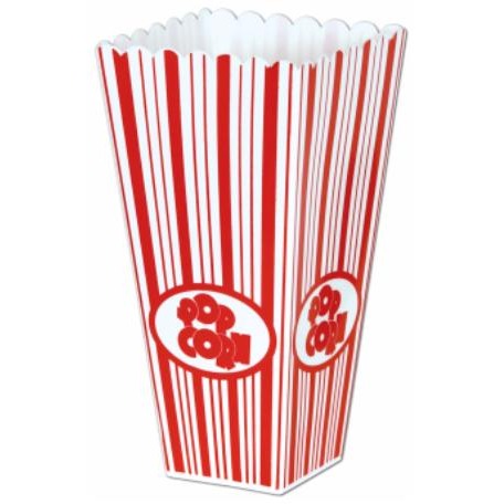 Plastic Popcorn Box, 7 Inches Tall