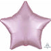 19" Pastel Pink Satin Star Foil Balloon