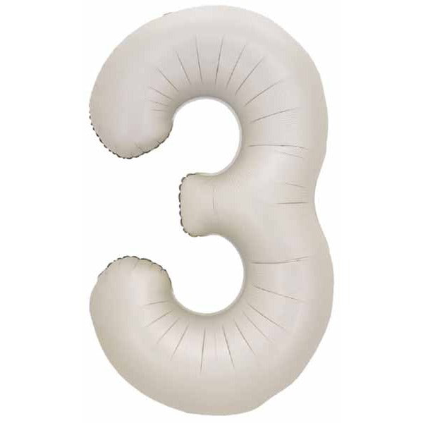 Decochamp 34-Inch Latte Number 3 Balloon
