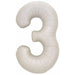 Decochamp 34-Inch Latte Number 3 Balloon