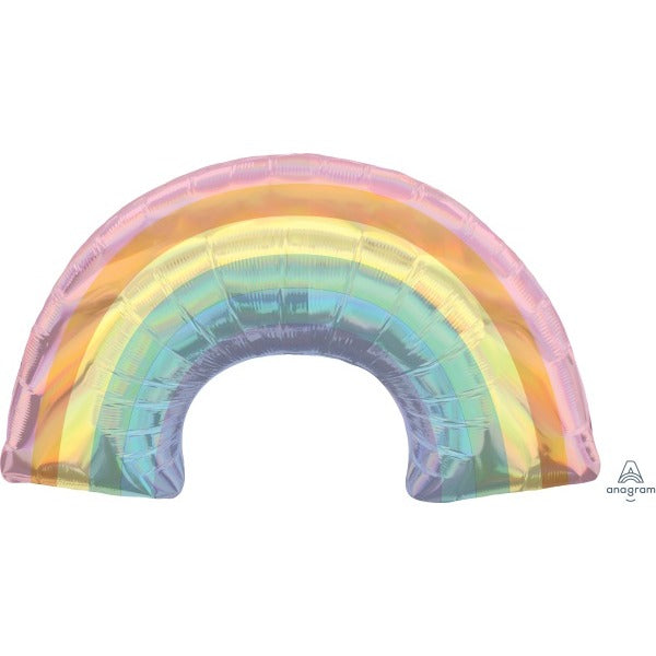 34" Holographic Pastel Rainbow Foil Balloon
