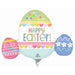 Trio Egg Hunt Mini Shape Easter Foil Balloon