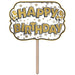 Foil Happy Birthday Yard Sign, 10 x 14.5 Inches