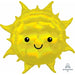 27-Inch Iridescent Sun Shaped Foil Balloon