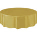 84" ROUND TABLECOVER GOLD 1PK
