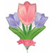 Spring Cheer Tulips Mini Shape Foil Balloon