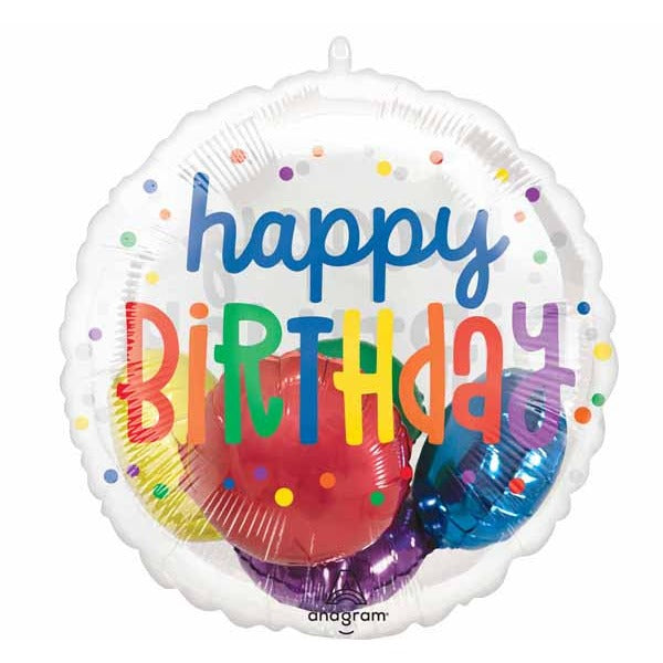 20" Rainbow Birthday Insider Foil Balloon