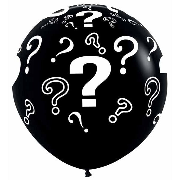 Sempertex 36-Inch Black Gender Reveal Latex Balloons, 2-Pack