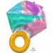 27-Inch Holographic Wedding Ring Foil Balloon