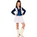Dallas Cheer Duty Costume Dress, Youth Small