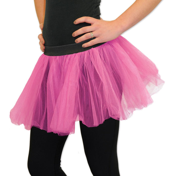 Cerise Pink Tutu Costume Accessory, One Size