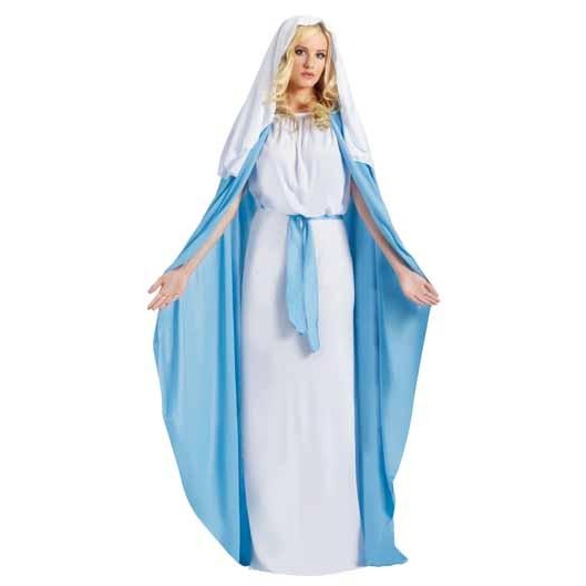 Adult Mary Nativity Costume, One Size 4-14