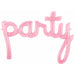44-Inch Clear Pink Party Script Balloon