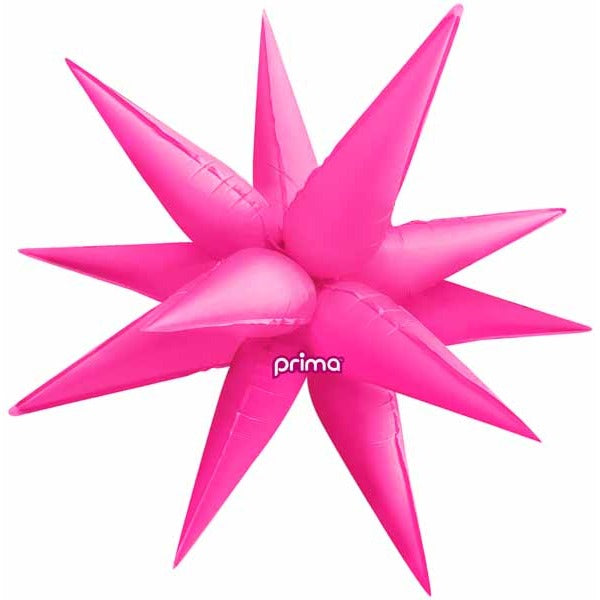 Prima Electric Pink 40-Inch Starburst Foil Balloon