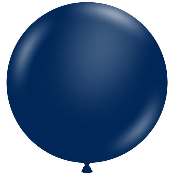 TUFTEX 36-Inch Metallic Midnight Blue Latex Balloons, 2 Pack