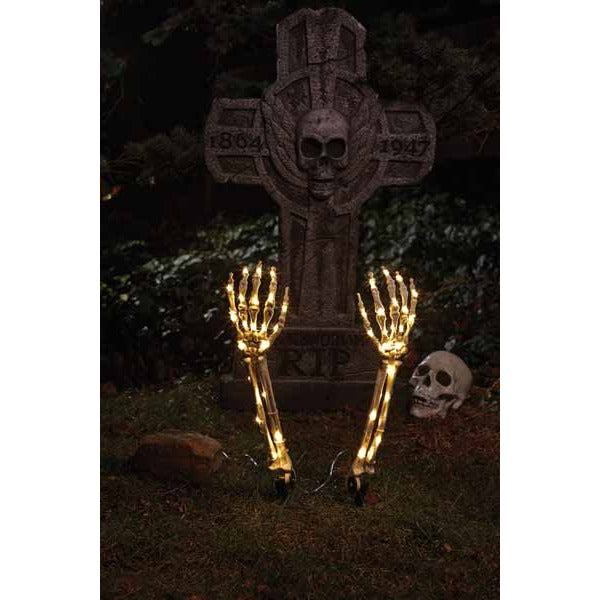 Light-Up Skeleton Arms Halloween Decoration
