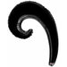 14-Inch Black Kurly Wave Foil Balloon
