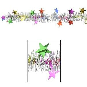 Metallic Star Garland, 12 ft