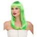 Green Classy Costume Wig