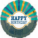 Happy Birthday Beams 18-Inch Foil Balloon