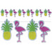 Flamingo & Pineapple Luau Party Streamer