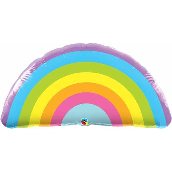 Radiant Rainbow 36-Inch Shaped Foil Balloon
