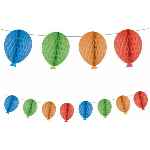 Rainbow Paper Honeycomb Garland