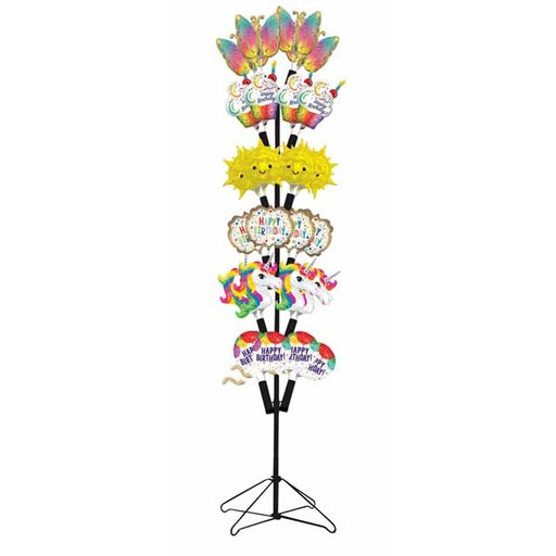 AIR METAL FLOOR DIS RACK BLACK 24"WX68