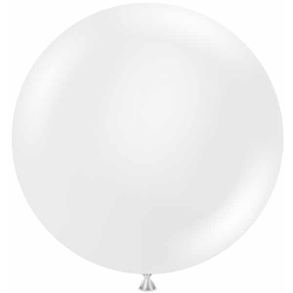 TUFTEX 24-Inch Crystal Clear Latex Balloons, 25 Count