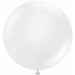 TUFTEX 24-Inch Crystal Clear Latex Balloons, 25 Count