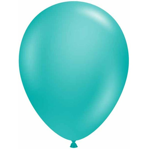 TUFTEX 17-Inch Teal Latex Balloons, 50 Count
