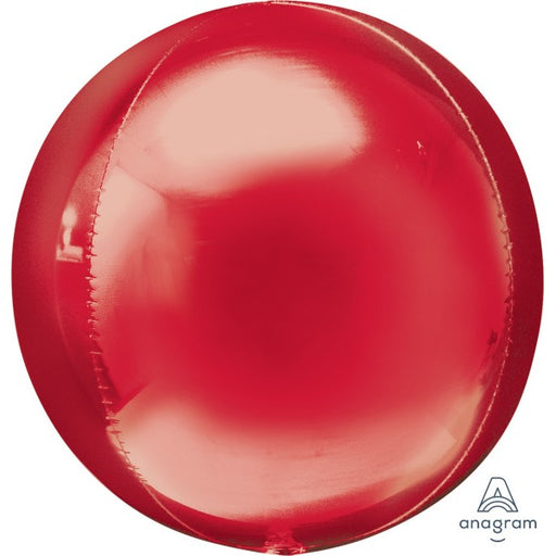 16-Inch Red Orbz Foil Balloon
